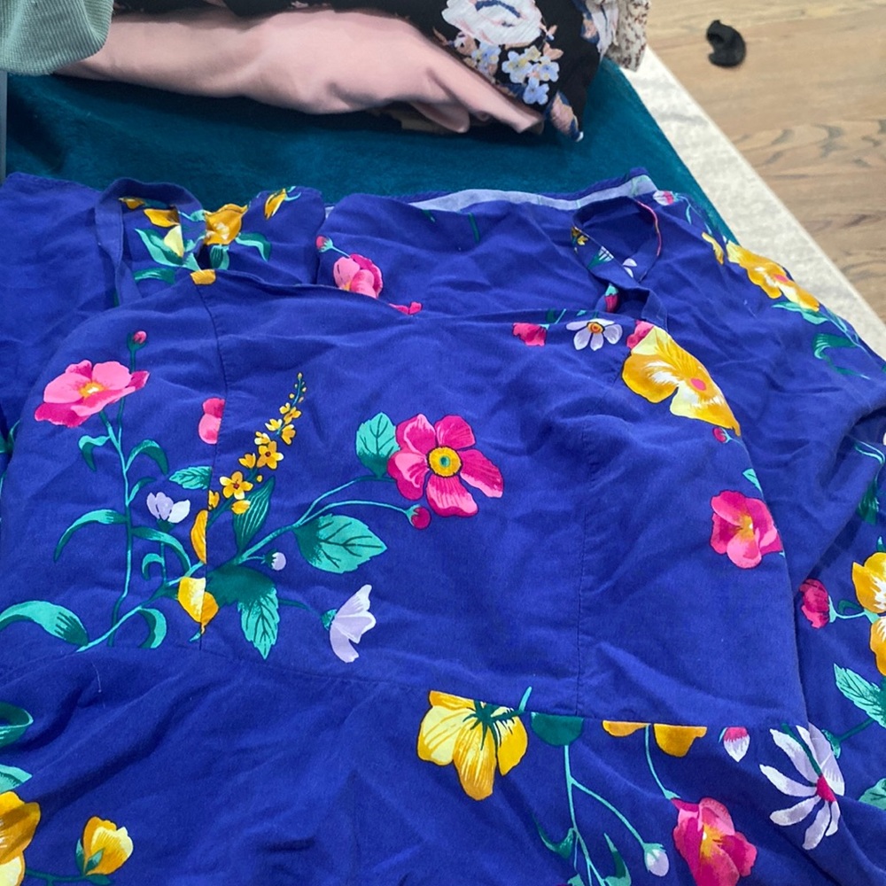 Floral Blue Dress